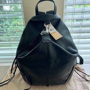 REBECCA MINKOFF Julian Backpack (Black/Silver)- NWT